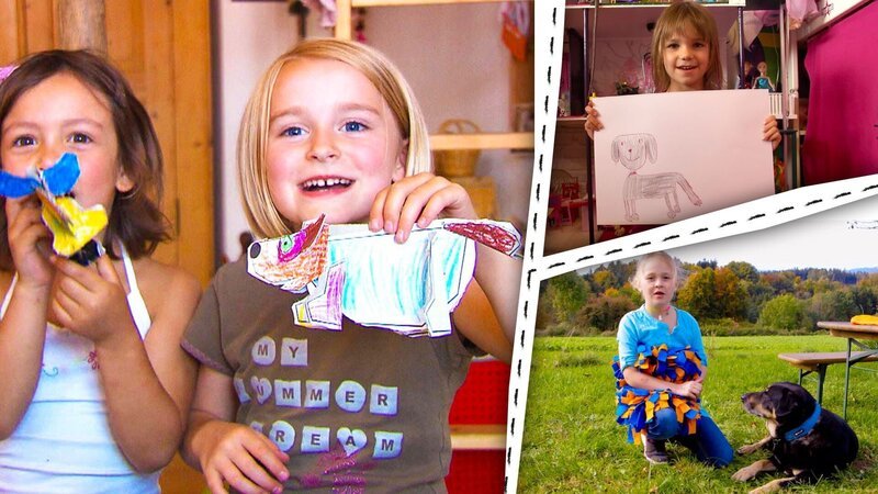 Kinder basteln und malen Hunde. – Bild: KiKA/​Motion Works GmbH