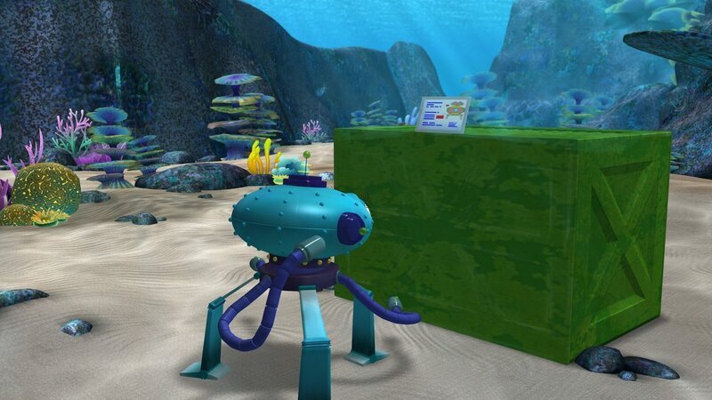 UMA ist damit beschäftigt, eine neue Tauchstation aufzubauen, während Timmy sich fürchterlich dabei langweilt, schon wieder Arten sammeln zu müssen. – Bild: KI.KA/​Mike Young Productions