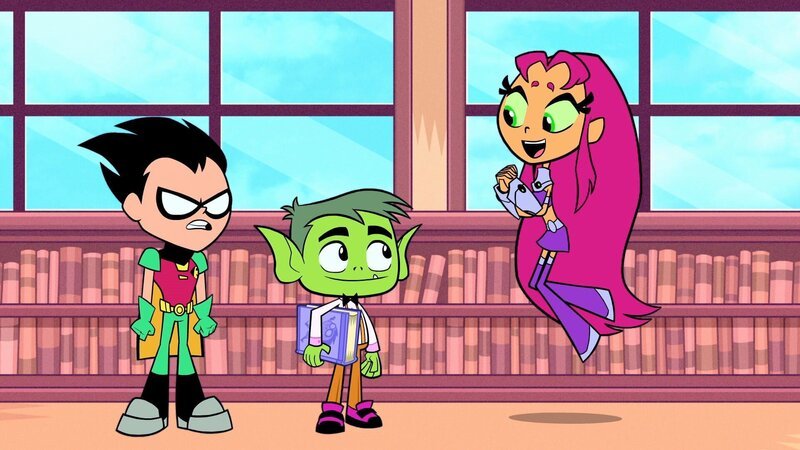 v.li.: Robin, Beast Boy, Starfire – Bild: Warner Bros. Entertainment Inc.