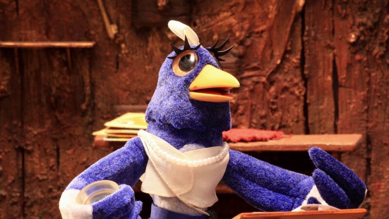 Guetnachtgschichtli Flapper & Fründe Staffel 1 Folge 24: Meggie versucht jeden Trick, um den Gesangswettbewerb mit ihrer heiseren Stimme zu gewinnen. – Bild: SRF