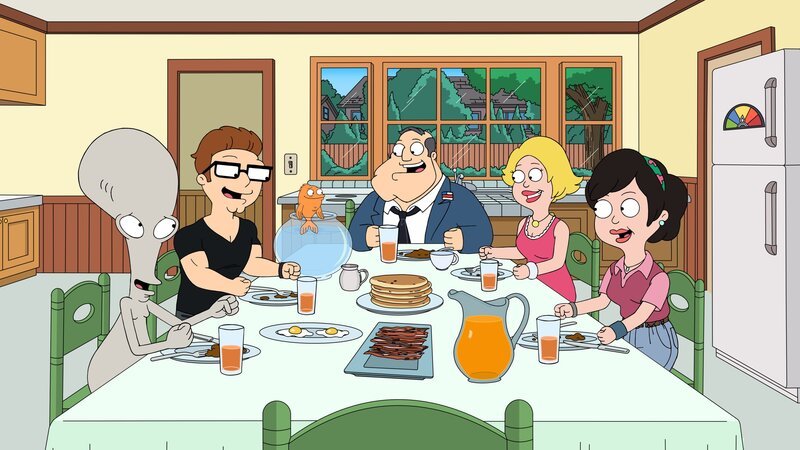 (v.l.n.r.) Roger; Steve; Klaus; Stan; Francine; Hayley – Bild: Twentieth Century Fox Film Corporation
