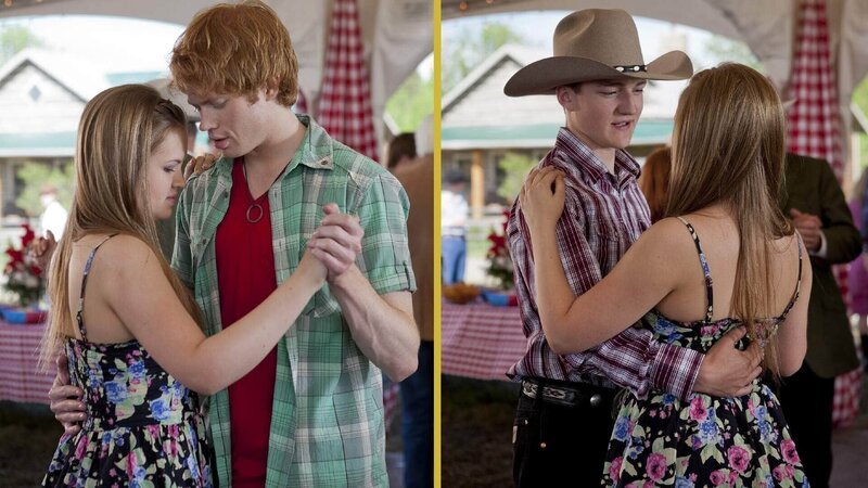 Mallory Wells (Jessica Amlee), Austin Mars (Wesley MacInnes, 2.v.l.), Jake Anderson (Jake Church) – Bild: MG RTL D