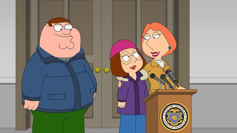(v.l.n.r.) Peter Griffin; Meg Griffin; Lois Griffin – Bild: Fox and its related entities