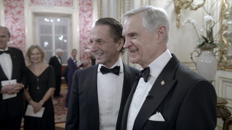 100 Jahre Elmayer; Christian Rainer Profil-Herausgeber und seine Töchter waren beim Elmayer. Thomas Schäfer-Elmayer. – Bild: ORF III