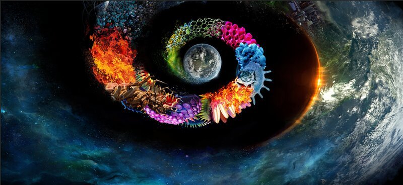 „One Strange Rock“ artwork. – Bild: National Geographic