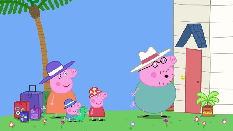 v.li.: Mummy Pig, George Pig, Peppa Pig, Daddy Pig – Bild: Paramount