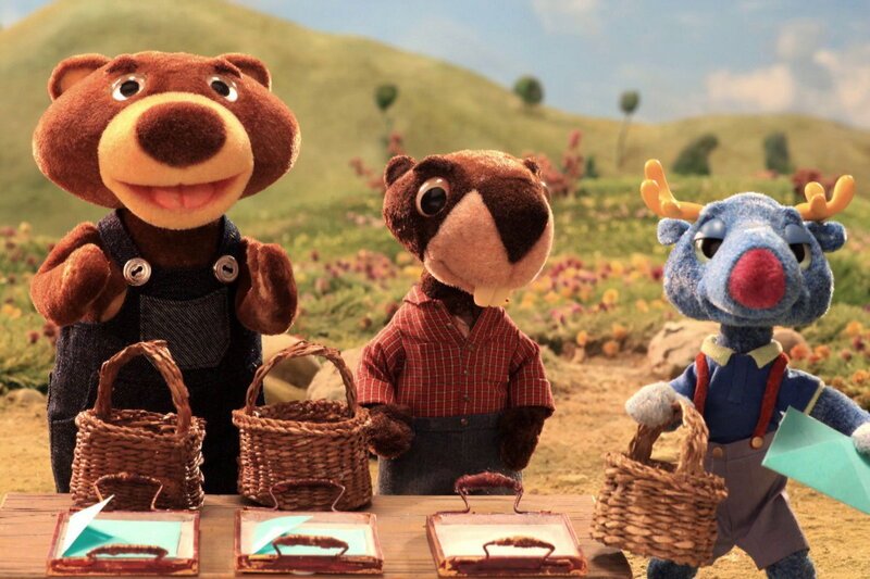 Guetnachtgschichtli - Flapper & Fründe - Staffel 1 Folge 26: Fredi und Wolfi schummeln bei der grossen Ostereierjagd, werden aber vom Schiedsrichter Berni überführt. – Bild: SRF1