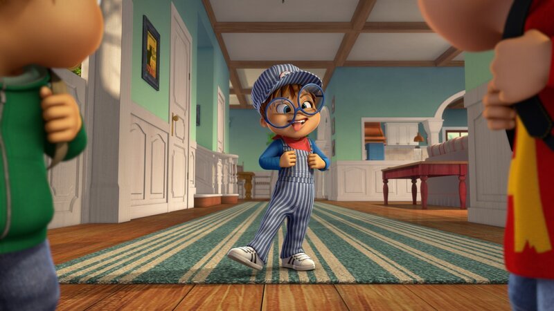 Simon verhält sich immer seltsamer, sehr zum Erschrecken seiner Brüder. Seine Intelligenz lässt ihn im Stich, was Simon zu einem ganz anderen Chipmunk macht. – Bild: SUPER RTL