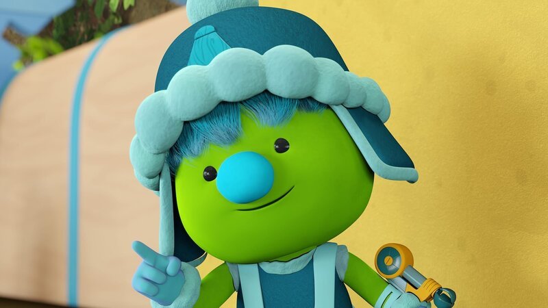 Buzz möchte mit Spike am Erfinder-Wettstreit teilnehmen. – Bild: KiKA/​The Jim Henson Company/​DHX Media