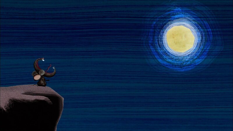 Mäuschen Poldines größter Traum ist es, mit anderen Tieren im Chor zu singen. Doch wegen ihrer Stimme will sie keiner bei sich haben. – Bild: ZDF/​Zia Ziarno