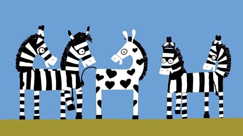 Es ist doch toll, so ein besonderes Zebra zu sein! – Bild: KiKA/​SWR/​Film Bilder/​Julia Ocker/​KiKA Bildredaktion