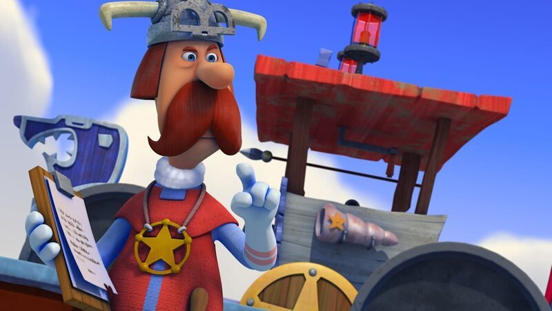 Der Drachenbootführerschein-Prüfer versteht keinen Spaß – Bild: ZDF/​studio100media