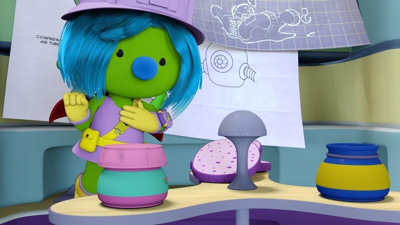 Daisy sucht sich Zutaten für ihr eigenes Leckerschmecker-Brötchen heraus. – Bild: KiKA/​The Jim Henson Company/​DHX Media