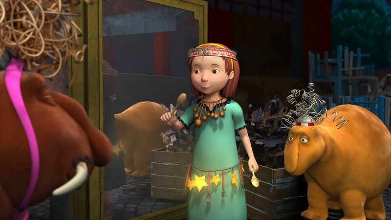 Luzi als Prinzessin, na gut, als Krachmacherprinzessin. – Bild: rbb/​DIGITRICK Berlin