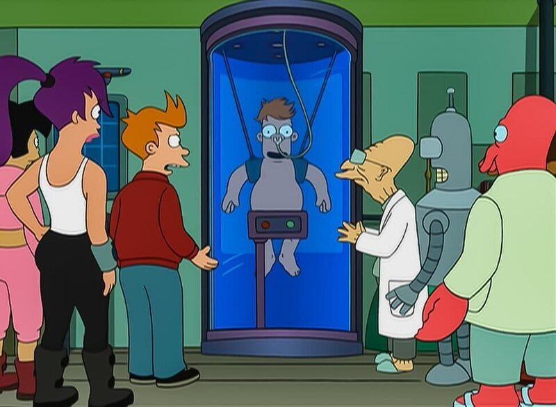 L-R: Amy, Leela, Fry, Cubert, Professor Farnsworth, Bender, Doctor Zoidberg – Bild: Fox and its related entities