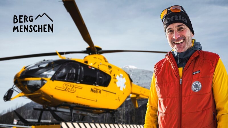 Key Visual Sendereihenbild mit Typo zu „Bergmenschen – Ulli Steiner-Arzt, Abenteurer, Alpinist“ der Staffel 12. – Bild: BR/​Josef Bayer/​Markus Trischler