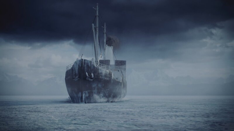 SS Baychimo – ein Geisterschiff, das 38 Jahre lang unbemannt durch die Meere Alaskas fuhr – Bild: Discovery Channel