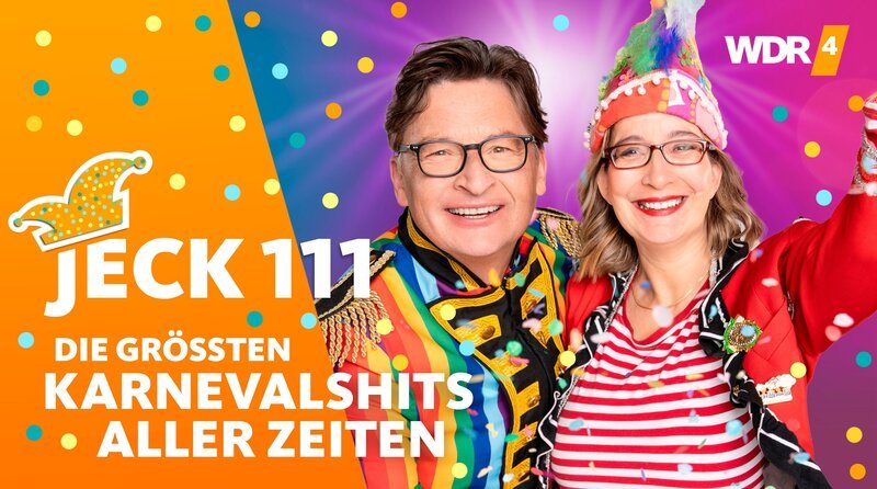 Das WDR Fernsehen zeigt an Weiberfastnacht einen dreistündigen jecken Countdown LIVE aus dem WDR 4-Hörfunkstudio präsentiert von den Moderatoren Yvonne Willicks (r) und Stefan Verhasselt. – Bild: WDR/​Annika Graeff