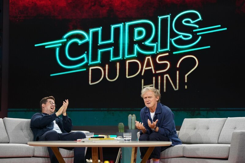 Chris Tall (l.); Pierre M. Krause (r.). – Bild: Joyn /​ Guido Engels