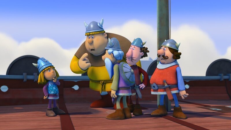 Die Crew hat mit Halvar ihren Kapitän verloren. – Bild: ZDF/​studio100media