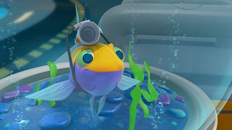 Ant hat für seinen Fischfreund Jeffrey eine Kamera bestellt. Jetzt kann er den Blickwinkel seines schiwmmenden Freundes aufnehmen. – Bild: Hydrologic Productions