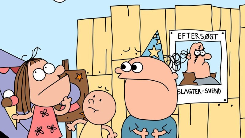 Eva sagt Trafalgar und Pulver, sie sollen vorsichtig sein, wenn sie die Zukunft den falschen Leuten verraten. – Bild: NDR/​DR & Nice Ninja & Lowe Haak