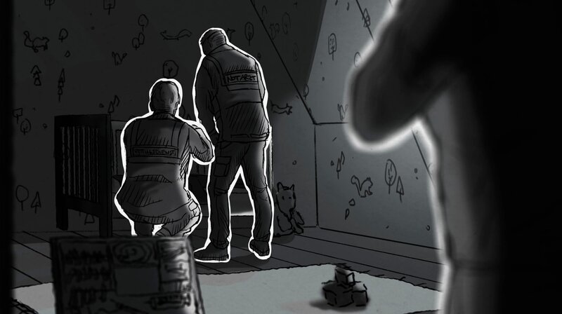 Notärzte versuchen vergeblich, den Säugling zu reanimieren. Bild kann für beide Teile verwendet werden. – Bild: HR