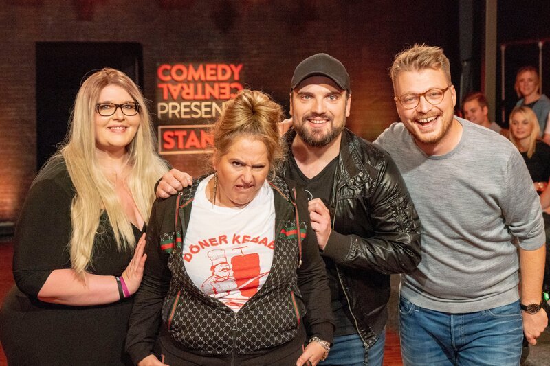 L-R: Nicole Jäger, Idill Baydar, Ingmar Stadelmann and Max Gstettenbauer. – Bild: Max Kohr /​ ComedyCentral