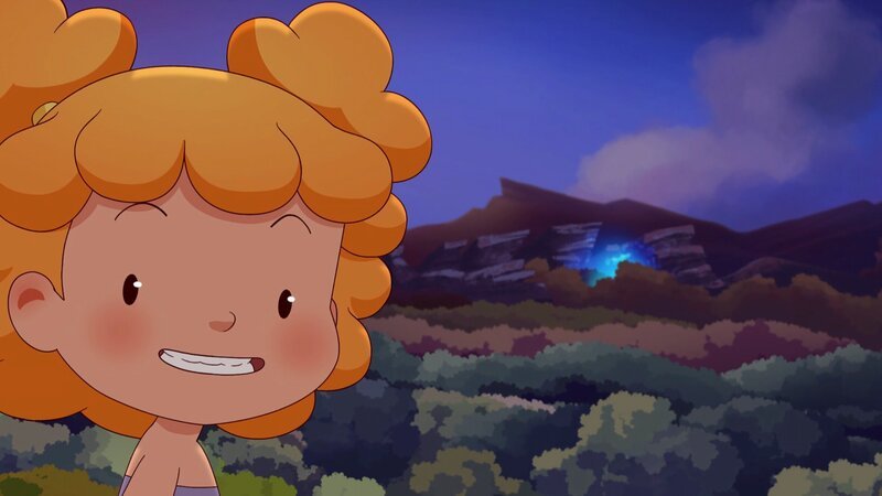 Als es dämmert, entdeckt Kori ein blaues Licht. Kann das die himmlische Höhle sein? – Bild: GO-N Productions