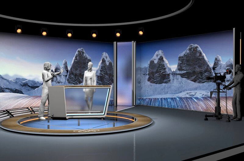 ARD berichtet crossmedial vom Olympia-Studio in Mainz; Stills vom ARD/ZDF-Olympia-Studio in Mainz. – Bild: ARD+ZDF/Matthias Rohde ARD berichtet crossmedial vom Olympia-Studio in Mainz; Stills vom ARD/ZDF-Olympia-Studio in Mainz. – Bild: ARD+ZDF/Matthias Rohde