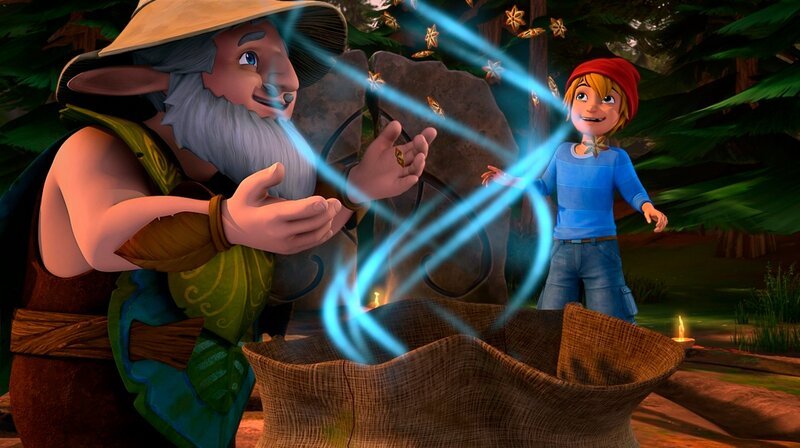 Bei ihrem jährlichen Elfenfest ehren die Elfen das fünfte Element. – Bild: BR/​Studio 100 Animation/​Studio 100 NV