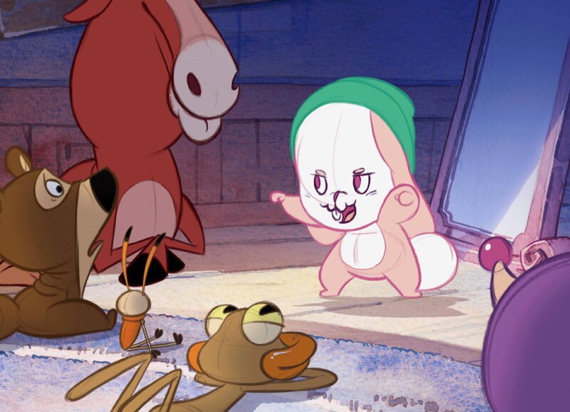 Guetnachtgschichtli — Giggelibug - Es Grusel Monschter, Folge 8: S'Coole Häsli macht sine Fründe Angst – Bild: SRF1