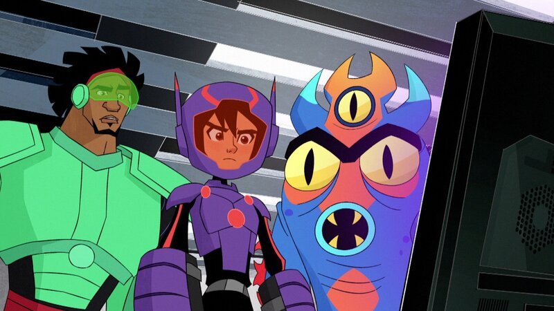 l-r: Wasabi, Hiro Hamada, Fred – Bild: The Walt Disney Company Germany