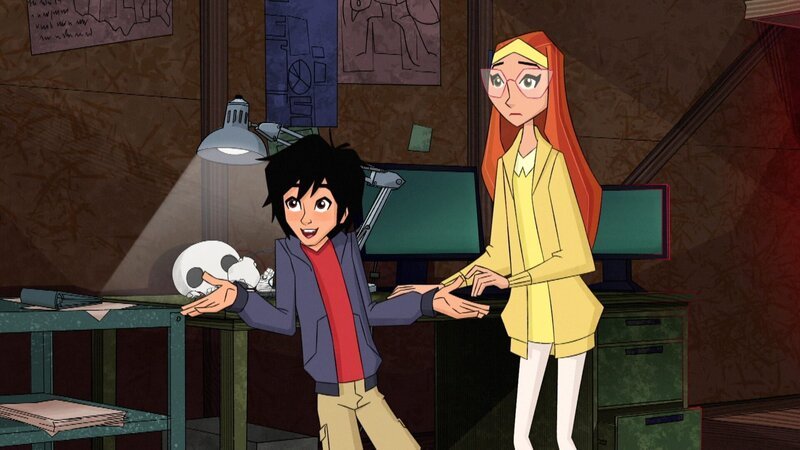 L-R: Hiro (voiced by Ryan Potter), Honey Lemon (voiced by Genesis Rodriguez) – Bild: The Walt Disney Company Germany