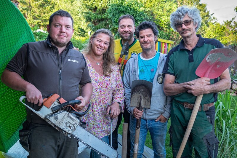 V.l.: Henrik, Birte, Claus, Martin und Ralf – Bild: Mediengruppe RTL