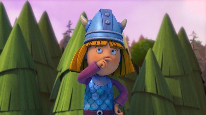 Wickie muss Gilby ein Schnippchen schlagen. – Bild: ZDF/​studio100media