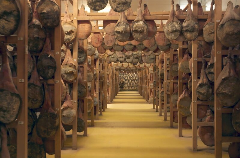 Das baskische Kintoa-Schwein liefert den begehrten Kintoa-Schinken – zwei Jahre muss er reifen und trocknen. – Bild: MedienKontor/​Jean Pierre Duntze