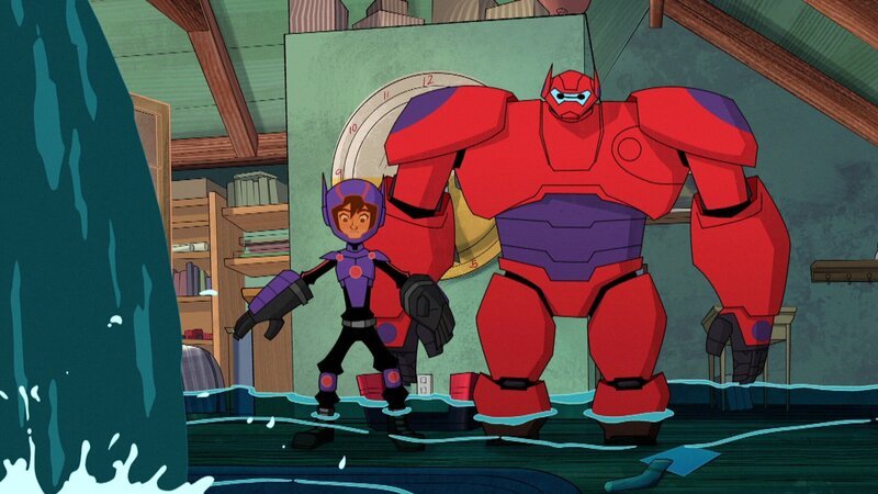 L-R: Hiro (voiced by Ryan Potter), Baymax (voiced by Scott Adsit) – Bild: The Walt Disney Company Germany