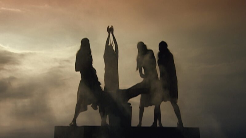 Azteken bringen Menschenopfer dar. – Bild: ZDF/​Ralf Grabowski