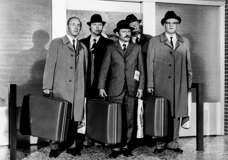 Edgar Hoppe, Gert Schäfer, Erwin Wirschaz, Heinz Meier, Hans Kirchner. – Bild: ORF III