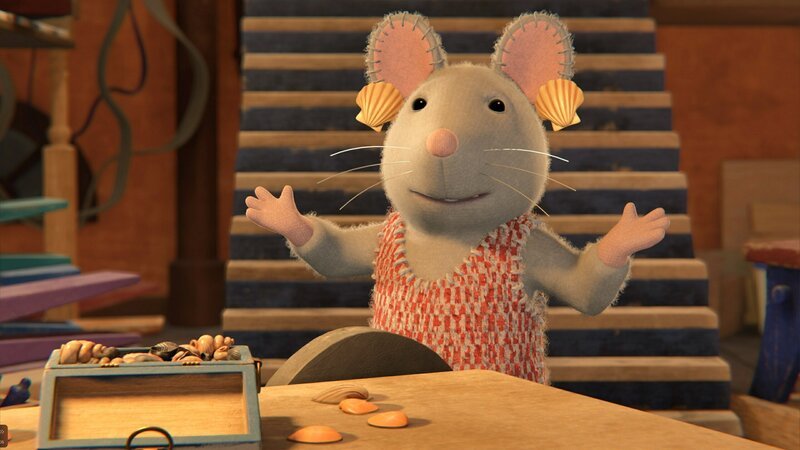 Julia hat Spaß beim Basteln zusammen mit Sam. – Bild: ZDF/​Cielo Films/​Caribara Production/​SuperswissRed/​M.A.R.K.13/​ZDF Studios GmbH