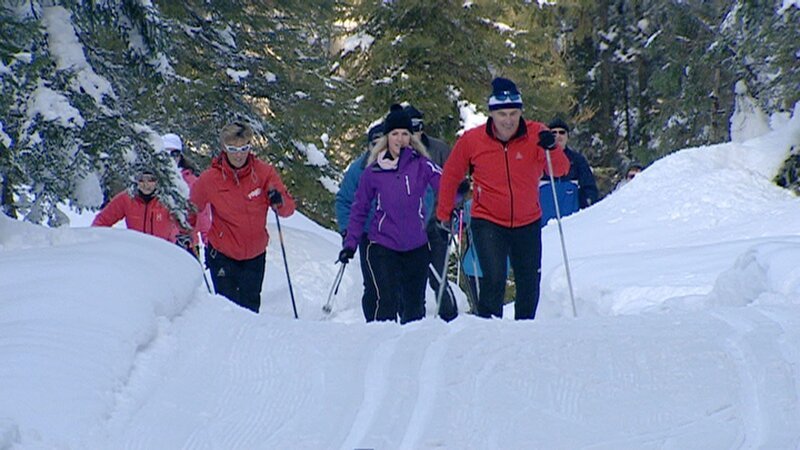 Langläufer im Schigebiet Seefeld. – Bild: ORF III Langläufer im Schigebiet Seefeld. – Bild: ORF III
