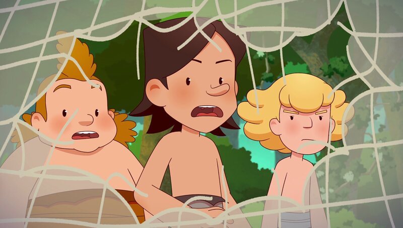 Lad und die anderen staunen über das riesige Loch im Netz. Wird es ihnen gelingen, das Monster zu fangen? – Bild: KiKA/​hr/​TF1/​GO-N Productions