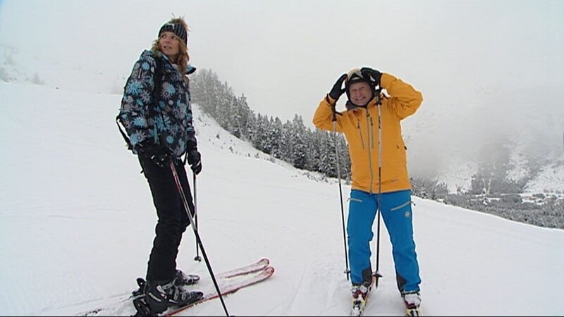 Harry Prünster und Petra Rutnik auf der Kreithalm in Leutasch. – Bild: ORF III
