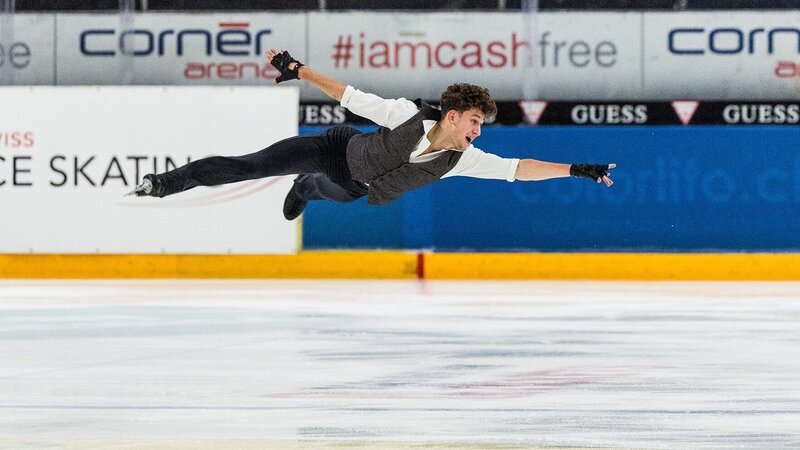 DOK – Auf dünnem Eis Eiskunstlauf Europameister Lukas Britschgi beim Training 2025 – Bild: SRF