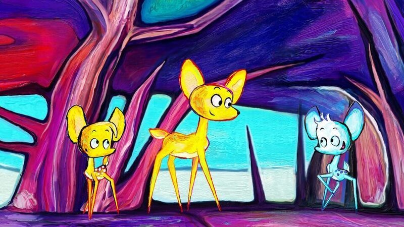 Flöckchen ist eifersüchtig auf seinen Bruder. Immer bekommt Pünktchen mehr Aufmerksamkeit von der Mutter! – Bild: ZDF/​Inkarnatoons