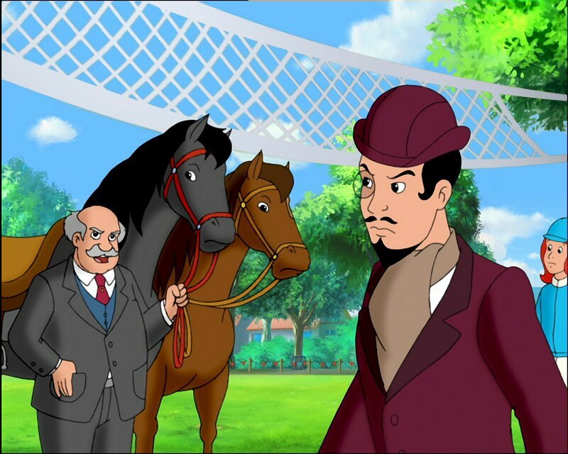 Oh je! Graf Falkenstein (r.) hat die Wette verloren, und nun gehören seine Pferde dem Brauereibesitzer (l.). – Bild: ZDF/​Kiddinx Studios GmbH