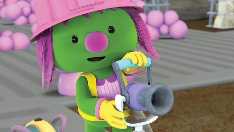 Molly hält den Sauger des „Super-Spezial-Saugers“. – Bild: KiKA/​The Jim Henson Company/​DHX Media