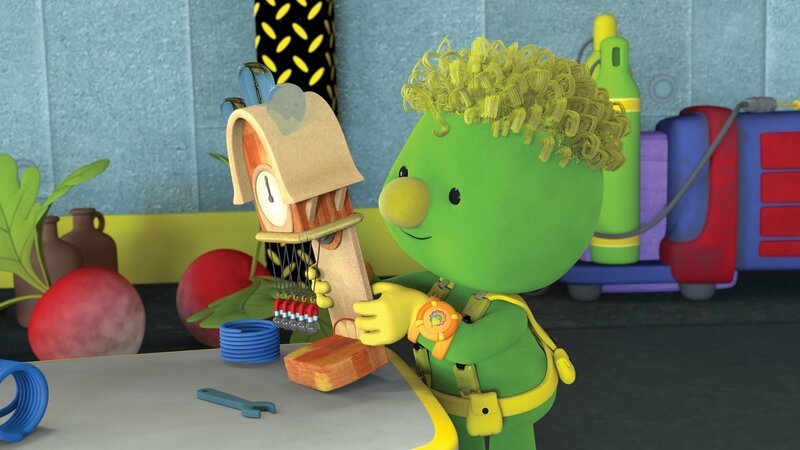 Flex hat ein schönes Geschenk für seinen Großvater gebastelt. – Bild: KiKA/​The Jim Henson Company/​DHX Media