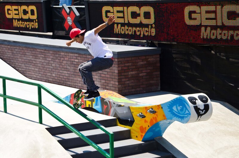 Paul Rodriguez competing in Men's Skateboard Street during X Games Los Angeles. – Bild: Kaitlyn Egan /​ ESPN Inc.